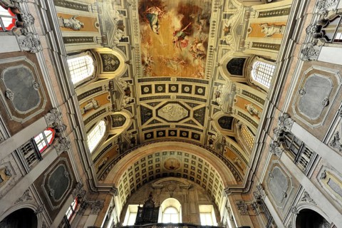 Interior view, Igreja da Encarnacao, Church of the Incarnation, built in 1708, Lisbon, Lisboa,