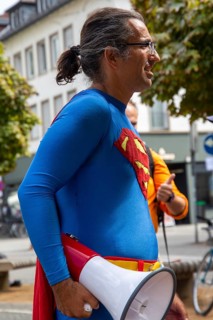 Lateral thinking demo in Darmstadt, Hesse: The demonstration was directed against the corona