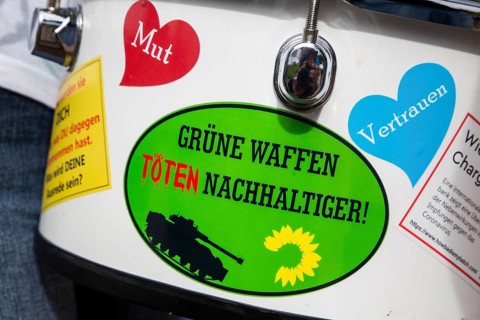 Under the motto Democracy Day, a parade took place in Neustadt-Hambach, followed by a rally at