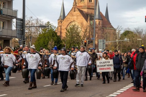 Karlsruhe, 10 December 2023: Large demonstration in favour of reappraisal of the coronavirus