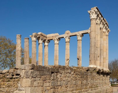 Templo Romano, Roman temple, ruins dating from 2nd or early 3rd century, commonly referred to as