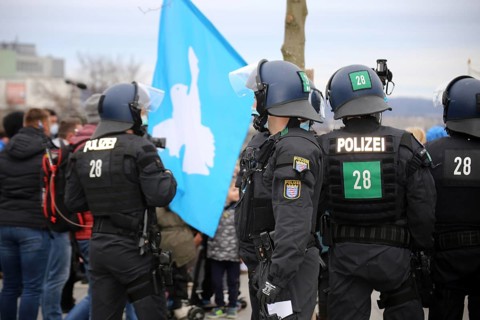Large demonstration by critics of the corona measures in Kassel: Protests took place simultaneously