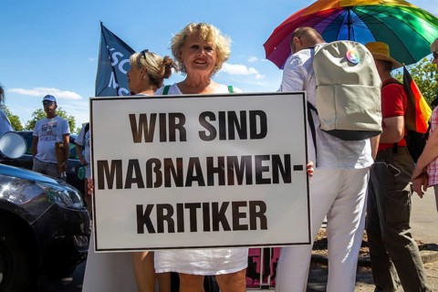 Demonstration in Landau, Palatinate: The demonstration was directed against the government's