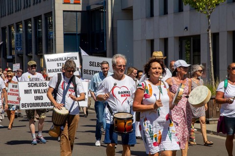 Demonstration in Landau, Palatinate: The demonstration was directed against the government's