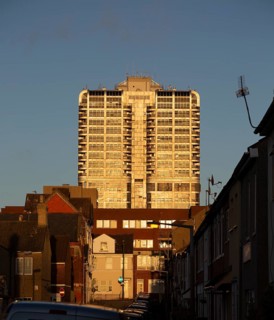 Brunel Tower, David Murray John building, iconic 1970s tower block, Swindon, England, UK
