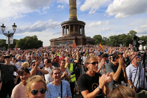 Major demonstration Berlin invites Europe - A celebration of peace and freedom Berlin 29 August