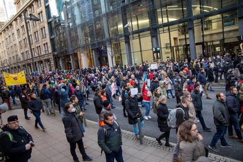 Frankfurt: Demonstration against vaccination pressure and the threat of compulsory vaccination. The