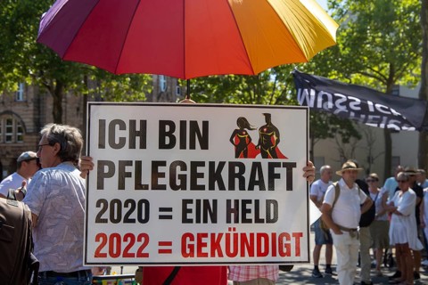 Demonstration in Landau, Palatinate: The demonstration was directed against the government's