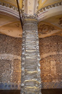 The Chapel of Bones, Capela dos Ossos, city of Evora, Alto Alentejo, Portugal, southern Europe,