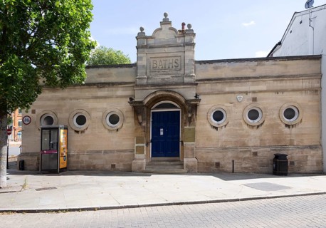 Swimming pool baths at Fore Street, Ipswich, Suffolk, England, UK 1894