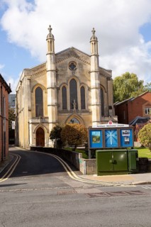 Methodist church off Northbrook Street in town centre, Newbury, Berkshire, England, UK