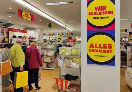 Galeria Kaufhof, shop closure, insolvency, insolvency plan Galeria Karstadt Kaufhof, Krefeld, North
