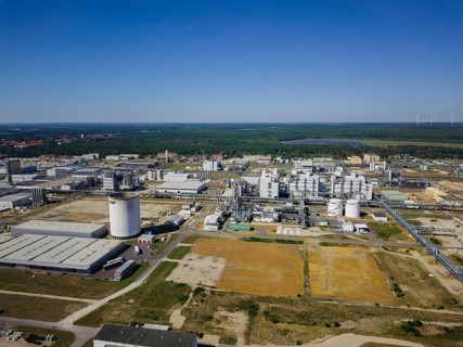 Chemical plant Schwarzheide. BASF Schwarzheide GmbH is a wholly owned subsidiary of BASF SE,