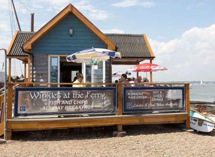 Winkles at the Ferry cafe at Felixstowe Ferry, Suffolk, England, UK