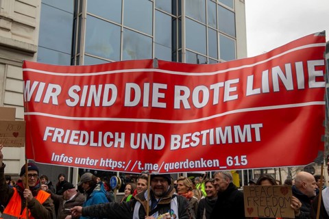 Brussels, 23 January: European demonstration for democracy, organised by the Europeans United