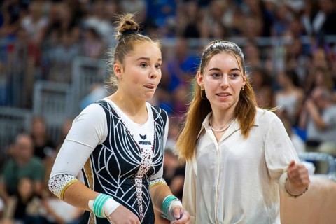 Heidelberg, 9 September 2023: Women's apparatus gymnastics national competition in the SNP Dome in