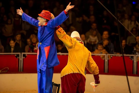 Ludwigshafen 24.12.2023: Performance of the Ludwigshafen Christmas Circus on Christmas Eve