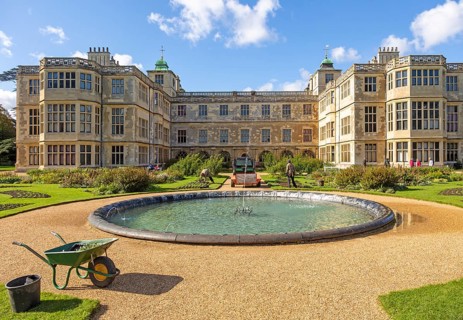 The Parterre garden Audley End House and Gardens, Essex, England, UK