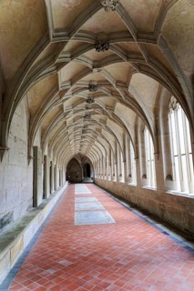 Cloister, Cistercian monastery Bebenhausen, Tuebingen, Baden-Wuerttemberg, Germany, Europe