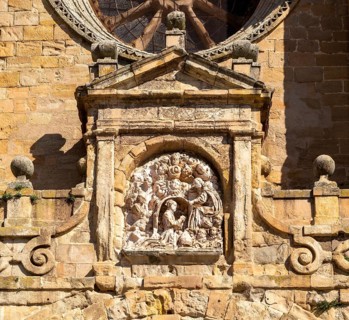 Architectural details, cathedral church, Catedral de Santa Maria de Sigueenza, Siguenza,