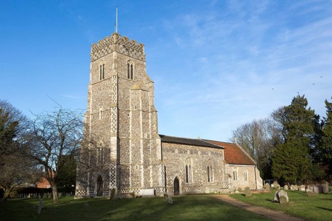 Village parish church of Saints Peter and Paul, Pettistree, Suffolk, England, UK
