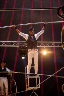 Ludwigshafen 24.12.2023: Performance of the Ludwigshafen Christmas Circus on Christmas Eve