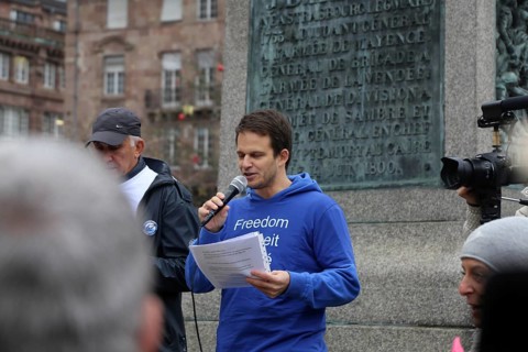 Strasbourg, France: Large demonstration for freedom against the corona measures and the vaccination