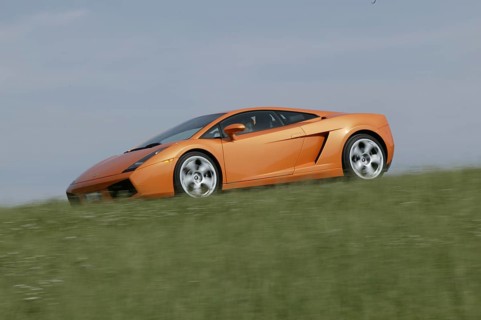 2003 Lamborghini Gallardo automobile sports car classic orange