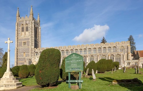 Holy Trinity Church, Long Melford, Suffolk, England, UK Perpendicular Gothic architecture built