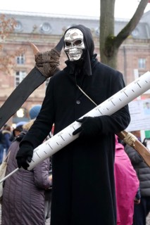 Strasbourg, France: Large demonstration for freedom against the corona measures and the vaccination