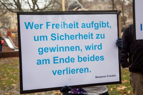 Demonstration in Frankfurt against the corona measures: The demonstration was broken up after a few