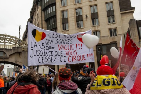 Brussels, 23 January: European demonstration for democracy, organised by the Europeans United