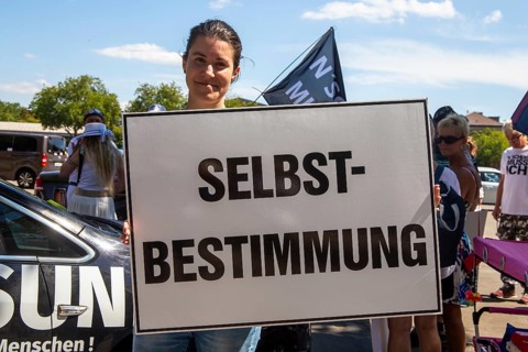 Demonstration in Landau, Palatinate: The demonstration was directed against the government's