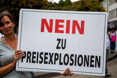 Lateral thinking demo in Darmstadt, Hesse: The demonstration was directed against the corona