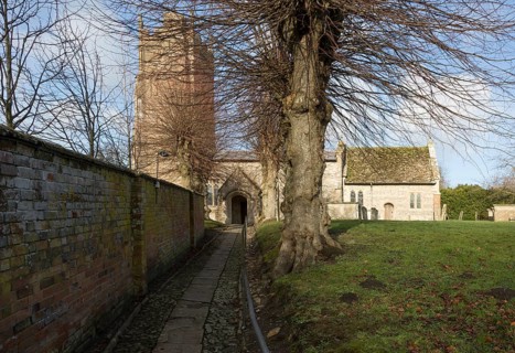 Historic village parish church of All Saints, Marden, Wiltshire, England, UK Vale of Pewsey
