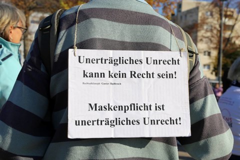 Speyer: Corona protests against the federal government's measures. The protests were organised by