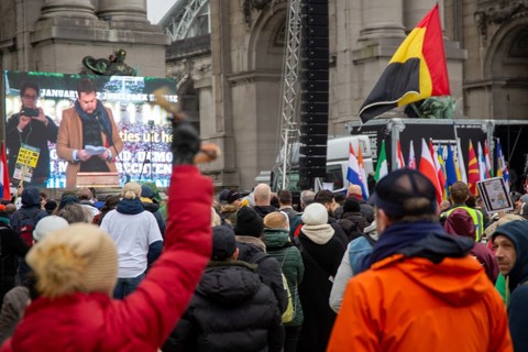 Brussels, 23 January: European demonstration for democracy, organised by the Europeans United