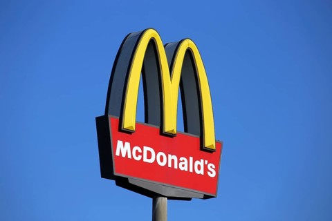 Logo at McDonalds in Neunkirchen/Saar, Germany, Europe