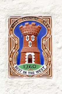 West Country Ales Best in the West 1760 old beer brewers ceramic wall advert, Wiltshire, England,