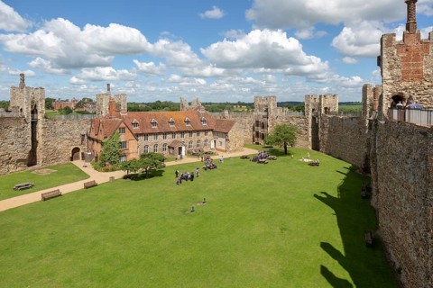 Framlingham castle, Suffolk, England, UK