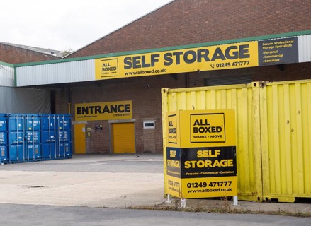 AllBoxed self storage company, Porte Marsh Industrial Estate, Calne, Wiltshire, England, UK