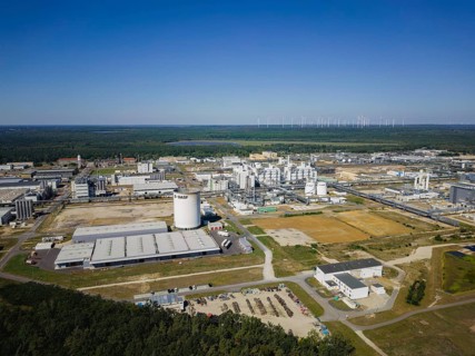 Chemical plant Schwarzheide. BASF Schwarzheide GmbH is a wholly owned subsidiary of BASF SE,