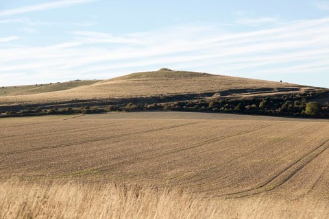 Adam's Grave long barrow burial mound, Walkers Hill, Alton Barnes, Wiltshire, England, UK