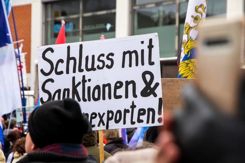 A large peace demonstration took place in Ramstein. Several thousand participants demonstrated