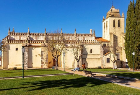 Church Igreja Matriz de Nossa Senhora da Assuncaoin, village of Alvito, Beja District, Baixo