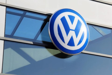 VW logo (Hassloch, Rhineland-Palatinate)