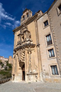 Parador de Cuenca. Saint Paul monastery church building, Cuenca, Castille La Mancha, Spain, Europe