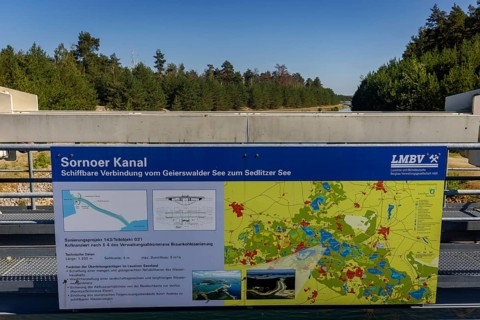 The Sorno Canal is an artificial navigable waterway in the district of Oberspreewald-Lausitz in