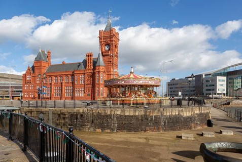 Pierhead building 1897 architect William Frame, Cardiff Railway Company, Cardiff Bay, Wales, UK,