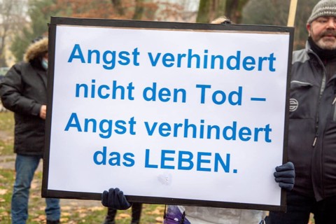 Demonstration in Frankfurt against the corona measures: The demonstration was broken up after a few